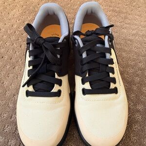 Women’s Adidas Casual Lace-Up Sneakers in Cream and Black